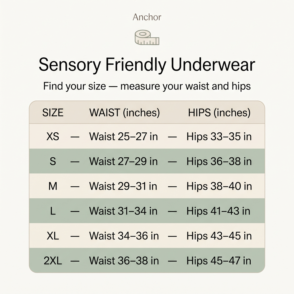 Anchor Sensory Friendly Underwear